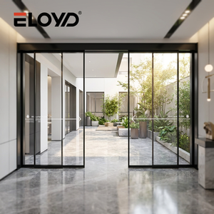 <span class=keywords><strong>Porte</strong></span> <span class=keywords><strong>coulissante</strong></span> en aluminium moderne, étanche, avec double vitrage insonorisé, verre trempé, rupture <span class=keywords><strong>de</strong></span> pont thermique pour <span class=keywords><strong>salle</strong></span> <span class=keywords><strong>de</strong></span> <span class=keywords><strong>bain</strong></span> - Product Image 1