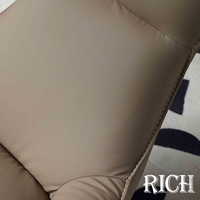 Fauteuil de loisirs moderne en cuir de luxe italien à dossier haut et base métallique pivotante pour appartement, salon, salle de lecture, hôtel, bureau, hall d'entrée