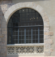 Portes françaises en alliage d'aluminium Fenêtres pour le salon Chambre à coucher Bonne qualité de fabrication Vent en acier inoxydable Persienne horizontale