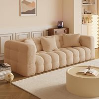 Canapé-lit modulaire en chenille sans armature, en forme de L, surdimensionné, effet nuage, avec sièges profonds pour salon et grands espaces
