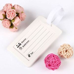 Etiquetas de Equipaje Personalizadas con Porta Identificación - Etiquetas de PVC Suave para Maletas de Viaje, Ideales para Regalos Promocionales - Product Image 3