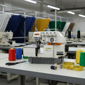 Máquina de Coser Overlock <span class=keywords><strong>Industrial</strong></span> de Alta Velocidad JUKKY 747 de 4 Hilos, Coudre Industrielle, Excelente Rendimiento, Solo Cabezal - Product Image 2