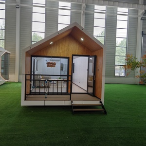 Casa Contenedor de Lujo Prefabricada Modular Gris de 40 Pies Expandible Oficina Móvil Prefabricada Con Baño y Cocina - Product Image 1