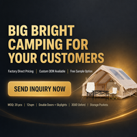 Carpa Inflable Ligera de Doble Capa para 6-10 Personas, Portátil, Impermeable, Fácil de Instalar, para Exteriores, de Oxford, para las Cuatro Estaciones