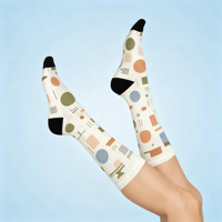 Chaussettes de sport antidérapantes en coton de haute qualité pour hommes et femmes, idéales pour le football, le cyclisme, le Pilates, avec grip personnalisé