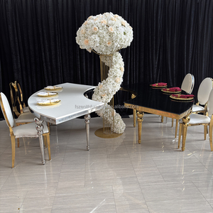 One-Stop Shopping Wedding Serpentine Table Muebles elegantes <span class=keywords><strong>para</strong></span> <span class=keywords><strong>fiestas</strong></span> y <span class=keywords><strong>mesas</strong></span> y sillas de eventos - Product Image 1