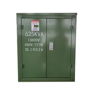 CSA ANSI标准电气1000kva三相回路馈电1500kva 2000kva焊盘安装电力变电站价格11kv