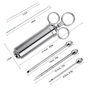 304 thép không gỉ BBQ hương vị thịt phun gà nước muối phun với 3 kim chuyên nghiệp - Product Image 6