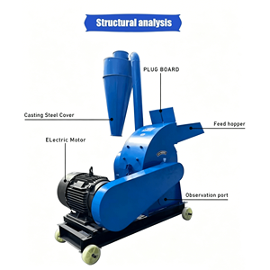 เครื่องบดเมล็ดพืชไร้ฝุ่นพร้อมไซโคลน ใช้เครื่องยนต์ดีเซล สำหรับส่งออก - Product Image 2