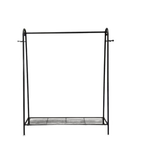 Áo đứng giá với kệ lưu trữ thép carbon quần áo tổ chức bao gồm cả giày hiển thị đứng cho phòng ngủ hoặc phòng khách - Product Image 5