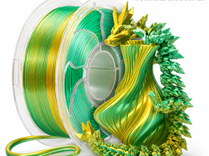 Filamento PLA de Seda Yiqiu3D Topsun de 1.75 mm y 1 kg, Degradado Amarillo-Verde de Dos Colores, Combinaciones Personalizadas, Bambu Lab Creality - Product Image 1