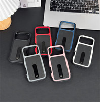 Warmteafvoerende magnetische telefoonhoes voor iPhone 18 17 16 Pro Max met ingebouwde verborgen standaard, antislip, schokbestendig TPU PC hoesje