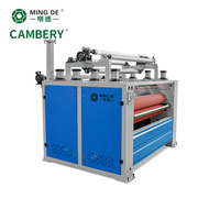 Machine de stratification de film PVC à déchets réduits de ligne de production de collage plat en latex blanc pour panneau de densité/panneau de particules