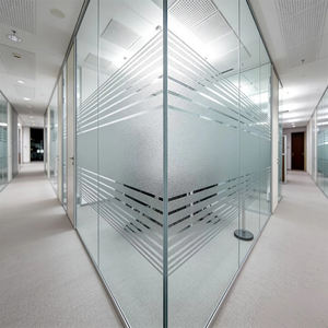 Parete Divisoria in Vetro con Telaio in Alluminio di Alta Qualità, Pannello Acustico per Ufficio o Scuola, Applicazione Interna - Product Image 2