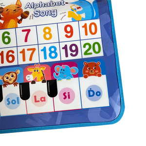 Póster de aprendizaje para niños, juguete educativo para <span class=keywords><strong>enseñar</strong></span> matemáticas del alfabeto, juguete parlante bilingüe en <span class=keywords><strong>español</strong></span> e inglés, máquina de aprendizaje 2 en 1 - Product Image 5