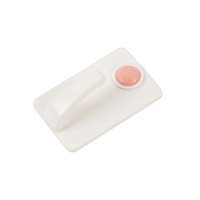 Lot de 3 crochets adhésifs en PP sans dommage, 34x53mm, supports muraux rectangulaires pour dortoirs et locations, 1.3x2.1 pouces, à utiliser sur les murs secs