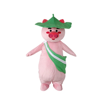 Kinqee Excellent produit robe de soirée populaire Costume de mascotte de cochon en peluche Animal mignon Costume de mascotte géant gonflable personnalisé