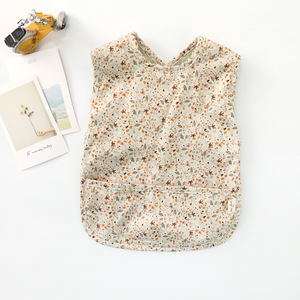 핫 세일 베이비 천을 없음 소매 아기 턱 받이 턱받이 아이 앞치마 - Product Image 4