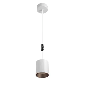 Nordic Chandelier CE ETL Approved Low UGR Nordic Modern LED Acrylic Pendent Lighting Chandelier 0-10V Dimmable White/Black/Sliver 20W