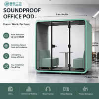 Salle de réunion insonorisée mobile, cabine de bureau multi-personnes, cabine de réunion personnalisée, canapé, cabines de réunion multi-personnes