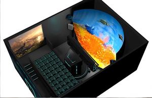 Jiayi โดม5D 7D 9D แบบตาเปล่าที่12D ในร่มโลหะพลาสติก VR จำลองการบินได้รับการรับรอง CE อุปกรณ์สนุก<span class=keywords><strong>20</strong></span> + - Product Image 4