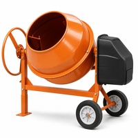 Bétonnière automatique compacte 350L pour 1 sac de ciment, portable, électrique, à essence ou diesel