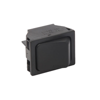 Interrupteur à bascule 6 broches marche/arrêt 10A 250VAC / 16A 125VAC, en plastique noir, à fixation sur panneau, pour bateau, appareils électroménagers et automobile