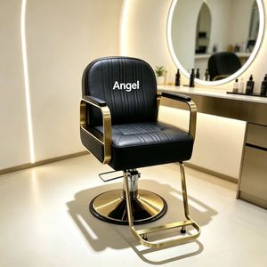 Fauteuil de Barbier de Luxe pour Coiffure et Coupe de Cheveux avec Fonctions de Rotation et de Levage, Mobilier de Salon Personnalisé - Product Image 1
