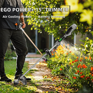 เครื่องตัดหญ้าแบบใช้แบตเตอรี่ POWER+ ขนาด <span class=keywords><strong>15</strong></span> นิ้ว พร้อมระบบระบายความร้อนด้วยลมแรง สีดำ ระบบ Rapid Reload แกนแยก ใช้แบตเตอรี่ 56V 2.5Ah - Product Image 2