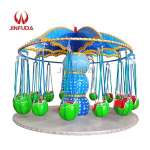 Salıncaklı Uçan Sandalye Lunapark Eğlence Araçları Atlıkarınca Atları Metal ve Fiberglas 500KG'dan Fazla Kapasiteli 16 Kişilik Satılık - Product Image 6