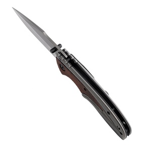 Cuchillo de bolsillo táctico de supervivencia para acampar plegable de alta calidad, hoja plegable portátil con mango de madera para exteriores para uso Industrial - Product Image 4