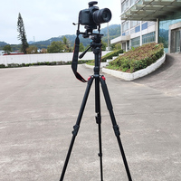 Tripod Ring Light Hidrolik Aluminium Heavy Duty Mini Tahan Air Universal Profesional untuk Kamera DSLR Video Base Cold
