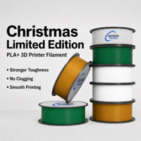 Filament PLA+ 1,75 mm, consommables d'impression 3D professionnels, impression fluide sans obstruction, PLA Plus pour décorations de Noël festives