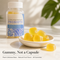 Gummies Probiotiques Ultra Puissants Prêts à l'Expédition avec Fibres Prébiotiques, Enzymes Digestives, Soutien Digestif et Immunitaire pour la Santé Intestinale