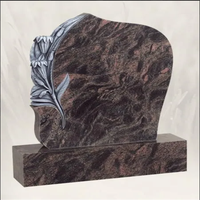Monument funéraire en granit au design moderne, croix de cimetière, pierre tombale, avec garantie de 5 ans
