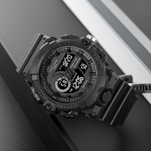 Montres numériques SKMEI 2225 Fabricant <span class=keywords><strong>G</strong></span> Sports Antichoc Étanche Double Affichage Noir Or Montres Hommes Sport - Product Image 5