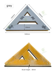 Spazzola Portatile per Erba Sintetica/Miglior Prezzo Pulitore per Prato Spazzola per Pettinatura Erba Spazzola Triangolare - Product Image 5