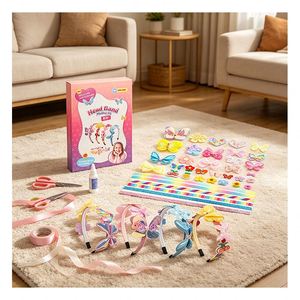 Boutique Hairband Making Set Children Sparkling Mermaid Star Bow <b>Foam</b> Flower Handmade <b>Craft</b> Supplies Gift Pack Toy - Product Image 6