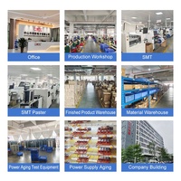 Driver LED Lampu Sorot Aluminium Tahan Air IP67 12V 24V Catu Daya Switching Tegangan Konstan 100-264V 12W-400W Surge
