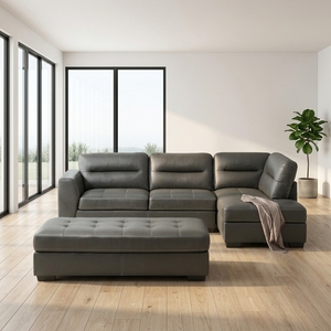 Sofá Seccional en Forma de L Extensible de Lujo Moderno, Sofá de Tela con Otomana de Almacenamiento, Muebles Modulares para Sala de Estar - Product Image 3