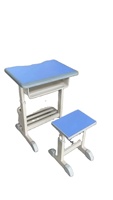 Table et chaise d'école, tables et chaises d'étude d'étudiants universitaires, bureau et chaise d'école mobilier scolaire