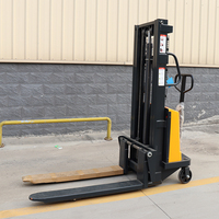 Chariot élévateur semi-électrique à conducteur marchant, transpalette mobile, adapté au manutention des matériaux en usine
