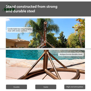 Balançoires <span class=keywords><strong>de</strong></span> Patio oeuf rond hamac chaise longue <span class=keywords><strong>de</strong></span> seconde main balançoire <span class=keywords><strong>de</strong></span> <span class=keywords><strong>jardin</strong></span> Double chaise suspendue - Product Image 4