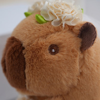 Porte-clés Capybara en Peluche Robe de Mariée, Jouet en Peluche Animal Rembourré, Porte-clés Capybara pour Couple, pour Machine à Griffes