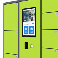 Casier à bagages extérieur intelligent avec paiement par code QR, armoire de rangement, casier à bagages en libre-service pour aéroport