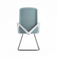Chaise de bureau ergonomique en maille à dossier moyen, fournie directement par l'usine, pour projets de mobilier de bureau design