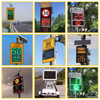 Panneau d'affichage LED de vitesse avec détecteur radar solaire pour la sécurité routière et l'avis de circulation