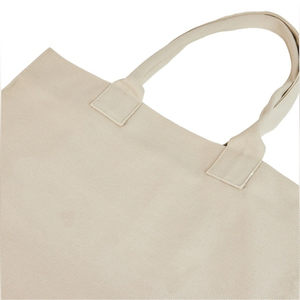 Borsa della spesa in tela di cotone con logo personalizzato blu Navy viaggiatore stile di vita Casual donna - Product Image 4