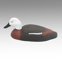 Moitié Flottant Blanc Corps Complet Mousse Shell Ture Soufflage Électrique Mouvement EVA Plastique Colvert Bois Canard Leurre Chasse à Vendre
