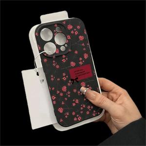เคสโทรศัพท์ iPhone 17 Pro Max ลายจีบสีชมพู ฉลากภาษาอังกฤษ ผิวด้าน ตัดเย็บแม่นยำ ป้องกันการกระแทก - Product Image 2